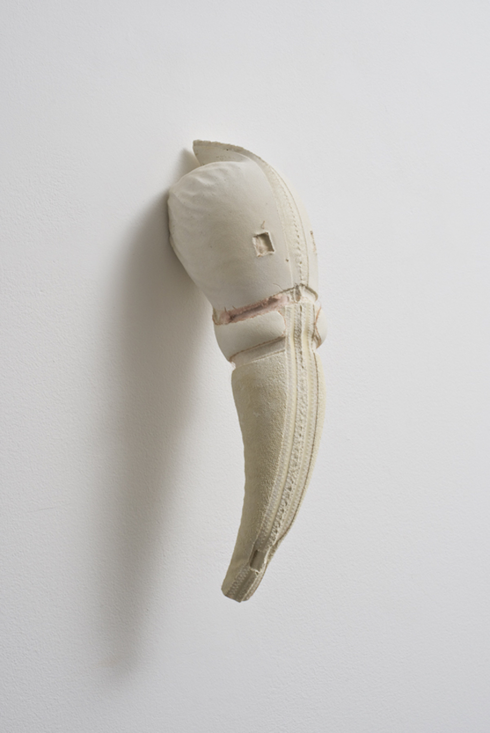 10 Untitled (STB), 2011, plaster 28 x 13 x 11 cm (cast of inside of a bra, one from series) photo Michael Brzezinski
