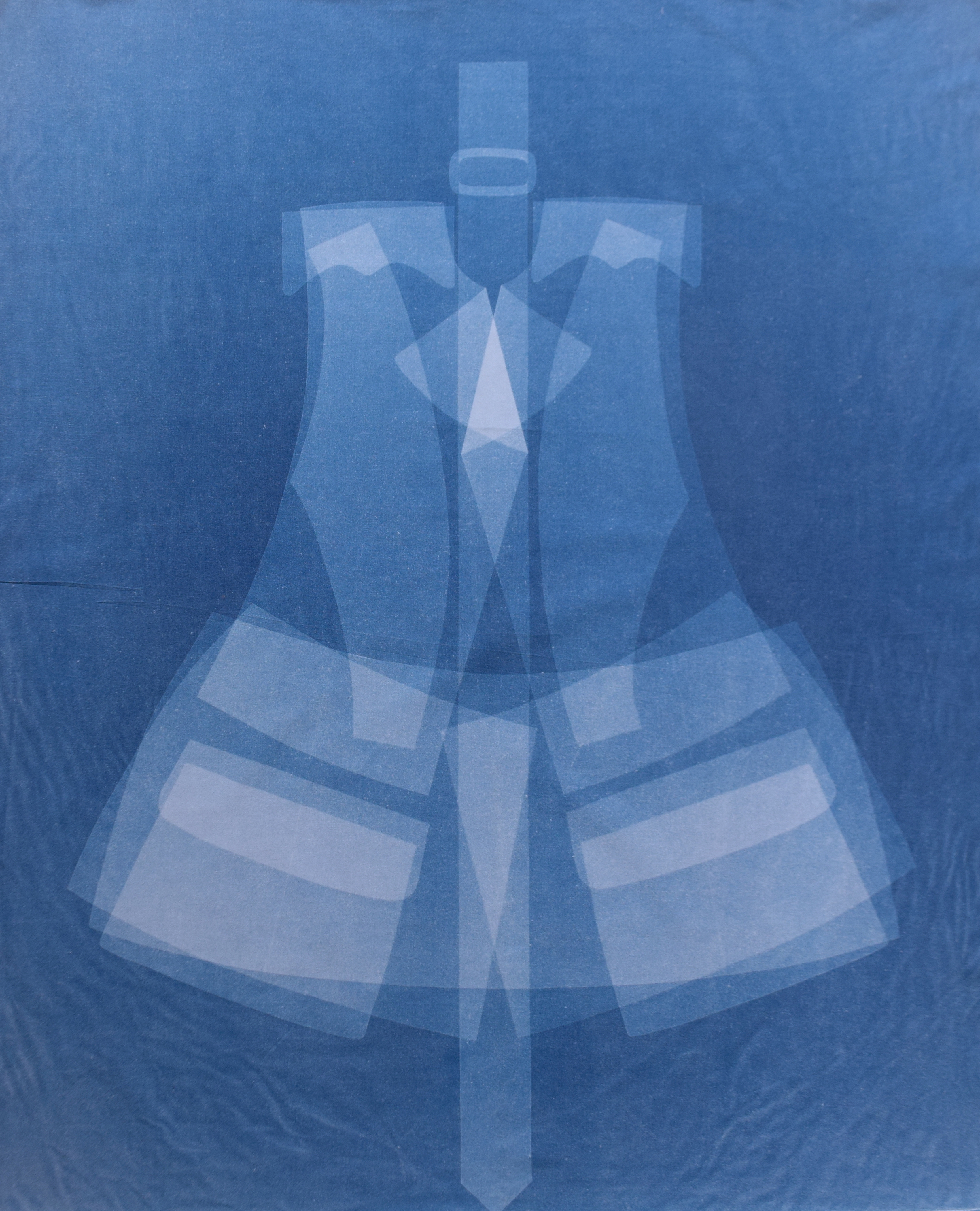 20 Marion, 2019, cyanotype on fabric (detail)