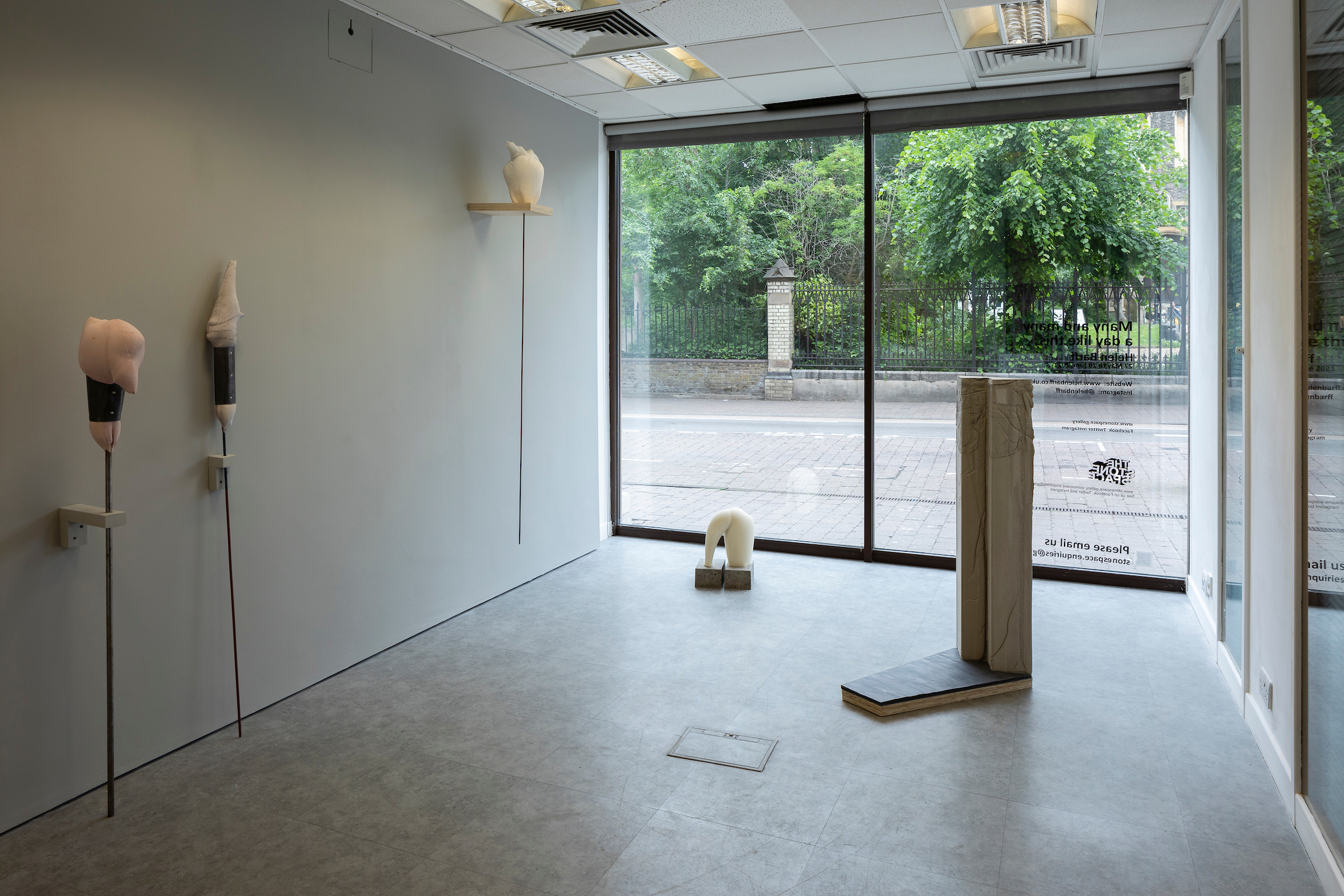 01 Install view, Many and many a day like this, The Stone Space, 2021 photo Andrew Youngson